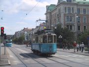 Spårvagen – Gothenburg's popular tram system covers most of the city (the one shown here is a vintage tram popular with visitors).