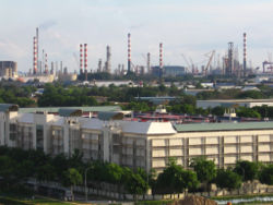 The Jurong Industrial Estate was developed in the 1960s to industrialise the economy.