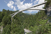 The Salginatobel Bridge in the Swiss Alps was declared a Historic Civil Engineering Landmark in 1991.