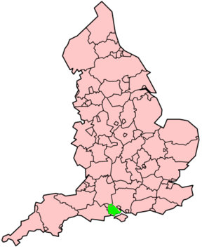 Location of New Forest National Park within England