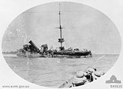 The wrecked German raider Emden