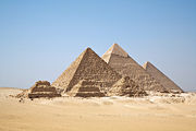The Giza Pyramids, Cairo, Egypt, among the Top 50 most visited attractions in the world.