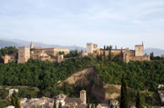 Alhambra, in Granada (Spain), one of the most popular tourist destinations in Europe.