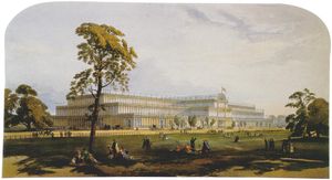 The 1851 Great Exhibition in Hyde Park .