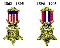 Early Army versions of the Medal of Honor.