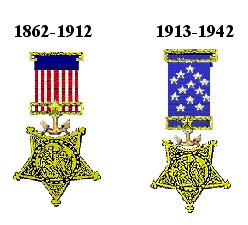 Early Navy versions of the Medal of Honor.
