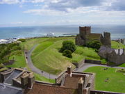 view from Dover Castle.