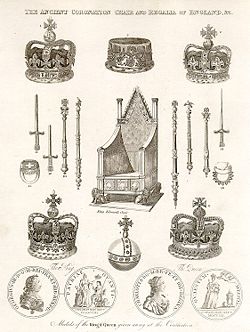 Coronation Chair and Regalia of England