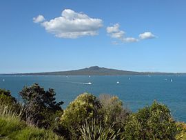 Rangitoto island as seen from North Head.