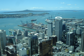 View of the Auckland Central Business District.