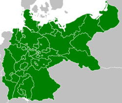 The German Empire of 1871. By excluding Austria, Bismarck chose a "little German" solution.