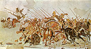 Alexander Mosaic, showing Battle of Issus, from the House of the Faun, Pompeii