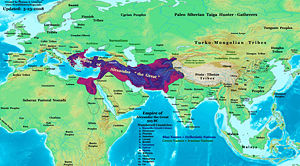 Alexander's Empire at his death in 323 BC.