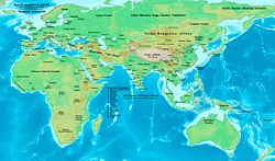 Full map: Eastern Hemisphere in 323 BC.