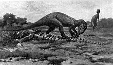 AMNH 5753 in a Charles R. Knight life restoration.