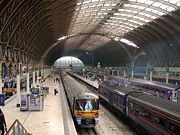 Paddington Station, still a mainline station, was the London terminus of the Great Western Railway.