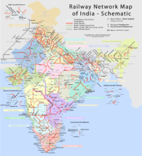 Another schematic Map of Indian Railway Network