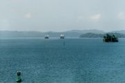 Gatun Lake, pictured here in 2000, is having difficulty supplying water for the canal's operation