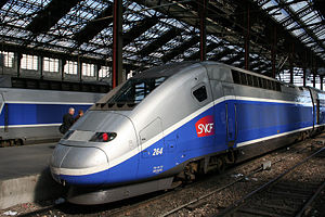 TGV Duplex in Paris, Gare de Lyon.