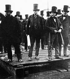 Brunel at the Launching of The Great Eastern with John Scott Russell & Lord Derby
