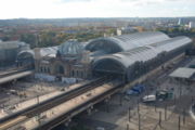 Dresden Hauptbahnhof roof and cupola