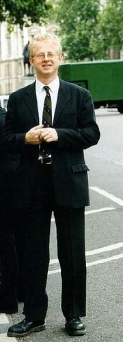 Richard Curtis in London, 1999