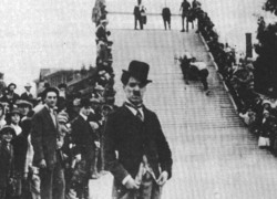 Kid Auto Races in Venice (1914): Chaplin's second film and the début of his "tramp" costume.