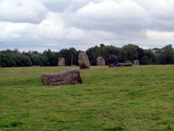 A prehistoric stone circle at Stanton Drew