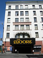 The Moore Theatre has been a performing arts venue in Downtown Seattle since its construction in 1907.