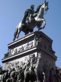 Equestrian statue of Frederick at Unter den Linden, Berlin.