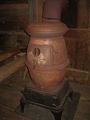 Potbelly stove at the Museum of Appalachia