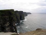 Layers of siltstone, shale and sandstone can be seen in the Cliffs of Moher, near Doolin in County Clare.