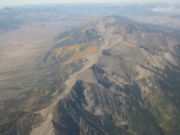 Aerial view of the Colorado Rocky Mountains in summer
