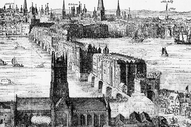 Image:London Bridge (1616) by Claes Van Visscher.jpg