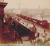 New London Bridge in the early 1890s