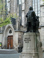 Commemorative statue of J.S. Bach in Leipzig