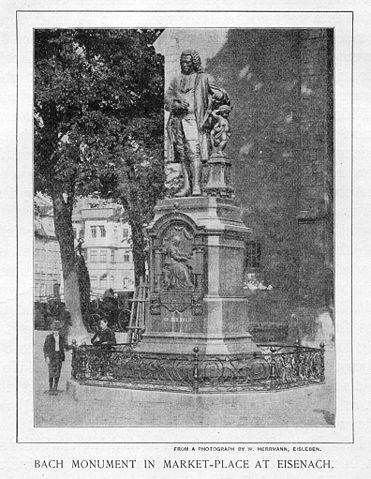Image:J.S. Bach - Eisenach - the original statue at the Market-Place.jpg