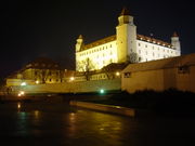 Bratislava Castle at night