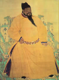 Portrait of the Yongle Emperor (r. 1402–1424).