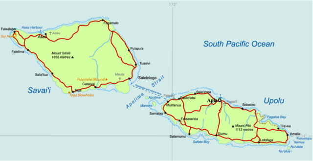 Image:Samoa Country map.png