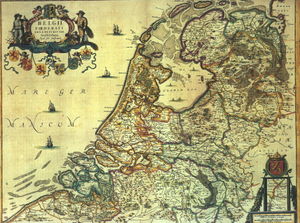 Map of Dutch Republic by Joannes Janssonius