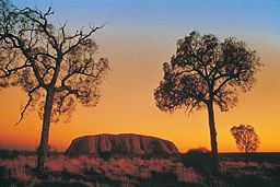 none Uluru at sunset