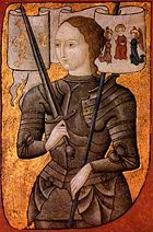 Joan of Arc in a 15th century miniature