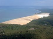 The Great Dune of Pyla is the largest dune in Europe.