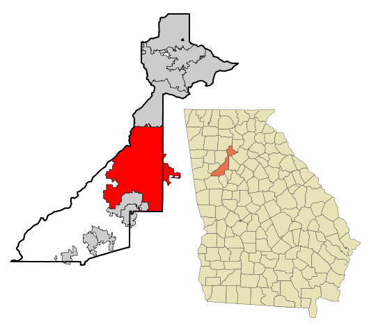 Image:Fulton County Georgia Incorporated and Unincorporated areas Atlanta Highlighted.svg