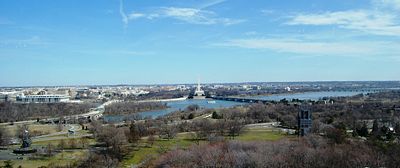 Panoramic view of Washington, D.C. from Arlington