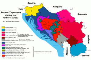 War in former Yugoslavia, fronts in 1993