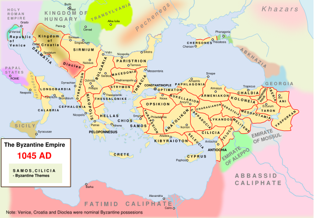 Image:Map Byzantine Empire 1045.svg