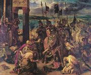The Entry of the Crusaders into Constantinople, by Eugène Delacroix (1840, oil on canvas, 410 x 498 cm, Louvre, Paris).