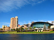 Adelaide Convention Centre, situated next to the River Torrens
